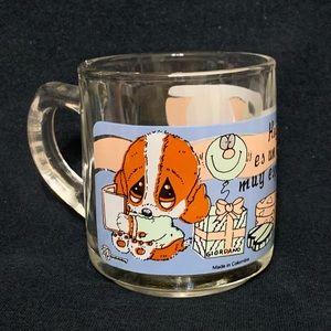 Sad Sam and Honey glass mug from Colombia